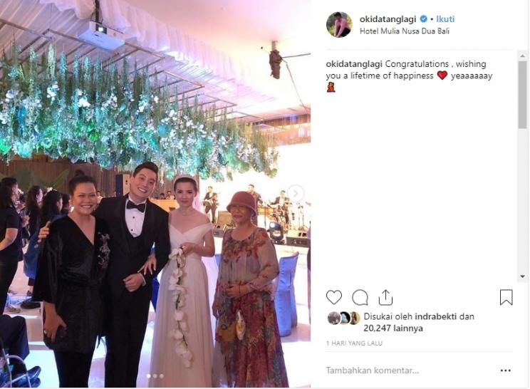 Pernikahan Edric Tjandra dan Venny Chandra. (Instagram/@okidatanglagi)