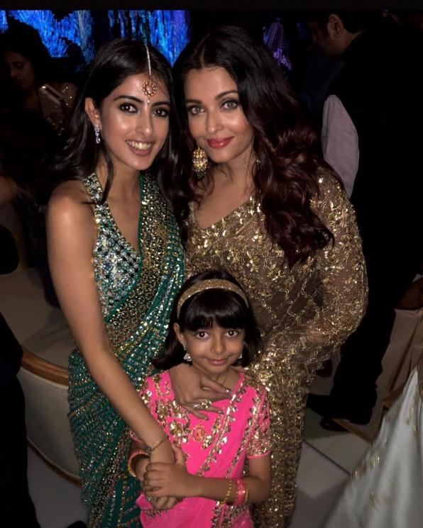 Aishwarya Rai beserta putrinya Aaradhya dan anak Shweta, Naveli Nanda (Instagram@shwetabachchan)