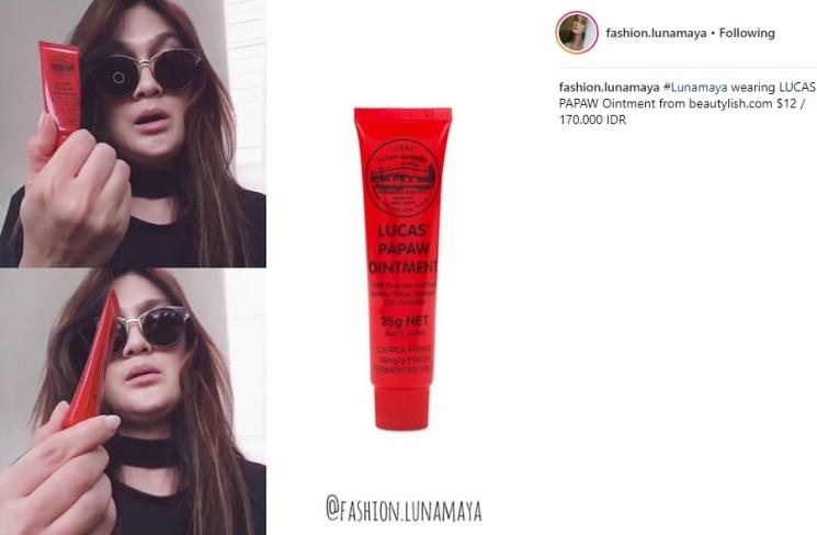 Makeup Luna Maya. (Instagram/@fashion.lunamaya)