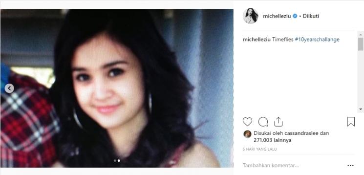 Transformasi Michelle Ziudith. (Instagram/@michelleziu)