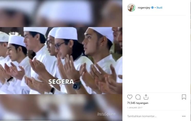 Roger Danuarta mengenakan baju koko. (Instagram/@rogerojey)