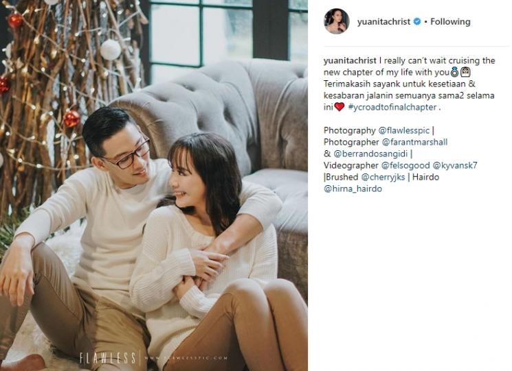 Foto Prewedding Yuanita Christiani. (Instagram/@yuanitachrist)