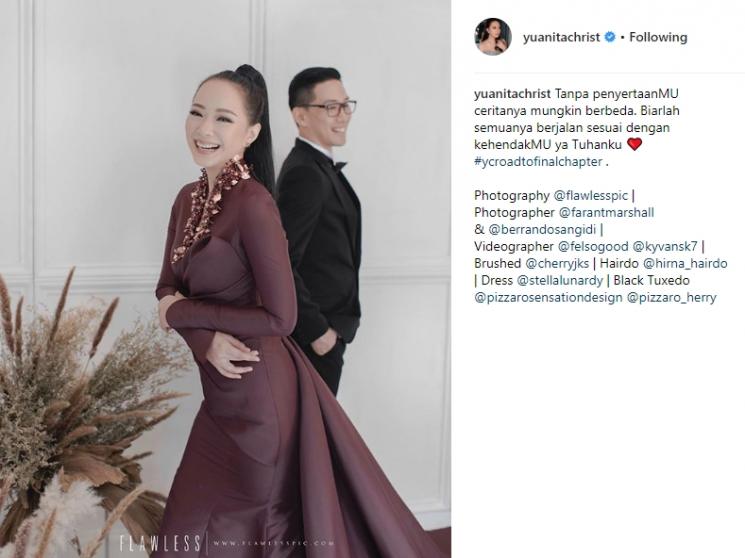 Foto Prewedding Yuanita Christiani. (Instagram/@yuanitachrist)