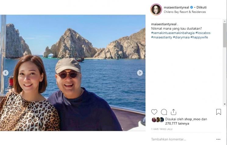 Maia Estianty dan Irwan Mussry. (Instagram/@maiaestiantyreal)