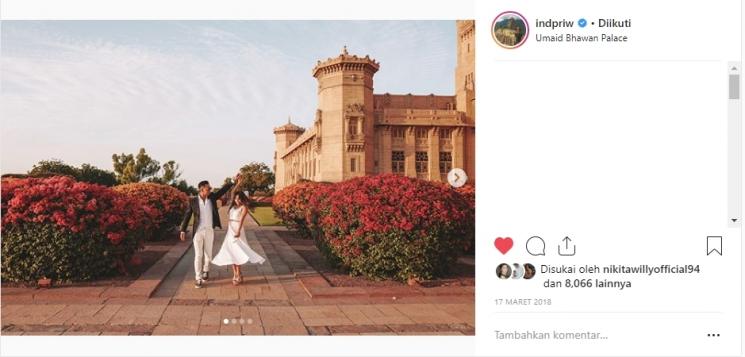 Nikita Willy dan Indra Priawan. (Instagram/@indpriw)