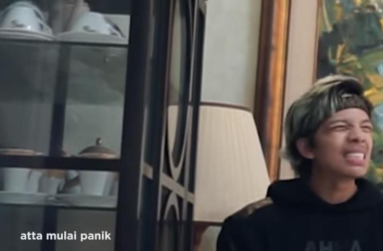 Atta Halilintar kena prank Laudya Cynthia Bella. (YouTube)