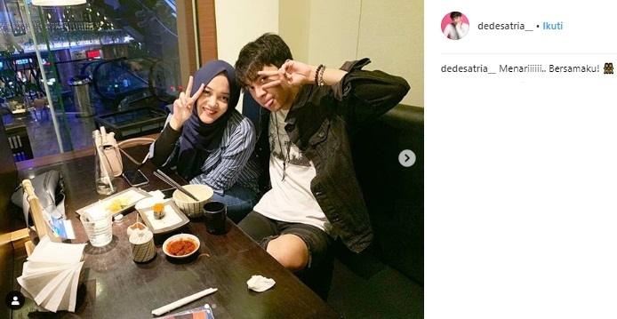 Putri Delina dan Dede Satria. (Instagram/@dedesatria__)