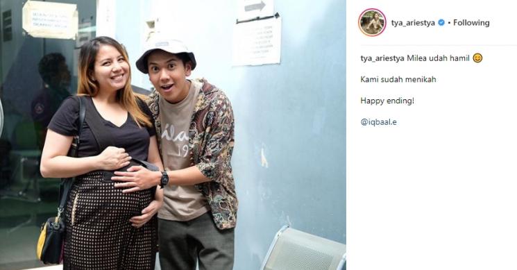 Tya Ariestya dan Iqbaal Ramadhan. (Instagram/@tya_ariestya)