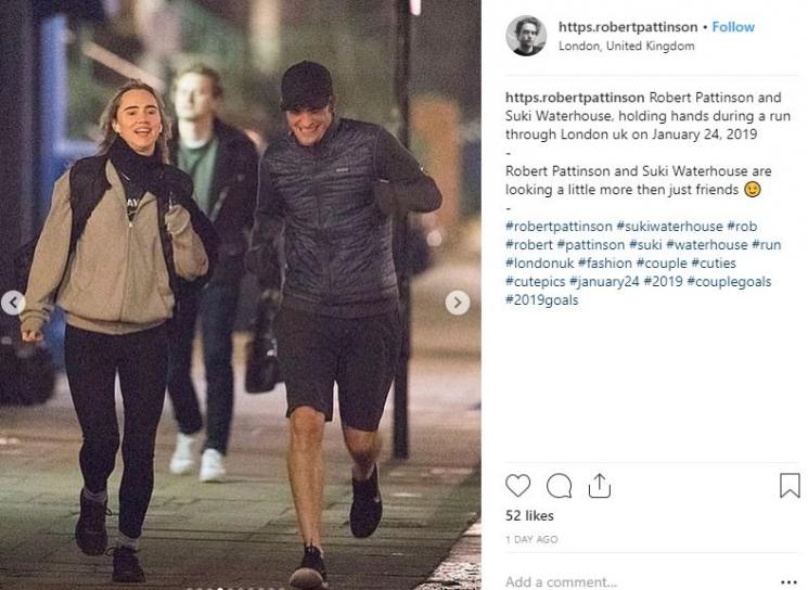 Robert Pattinson dan Suki Waterhouse. (Instagram/@https.robertpattinson)