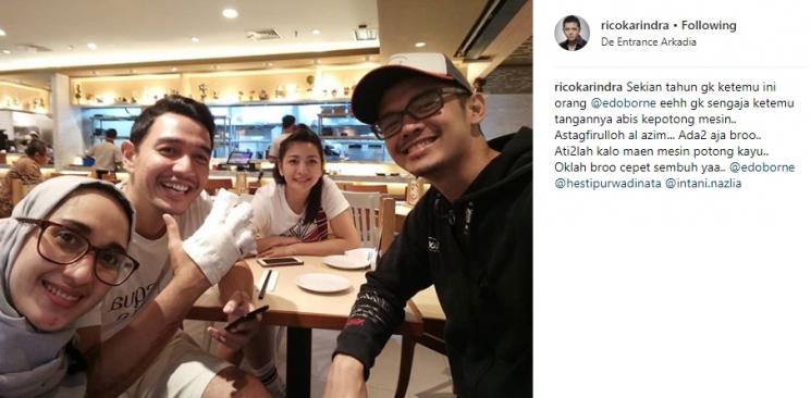 Kecelakaan Kerja, Tangan Suami Hesti Purwadinata Kepotong Mesin