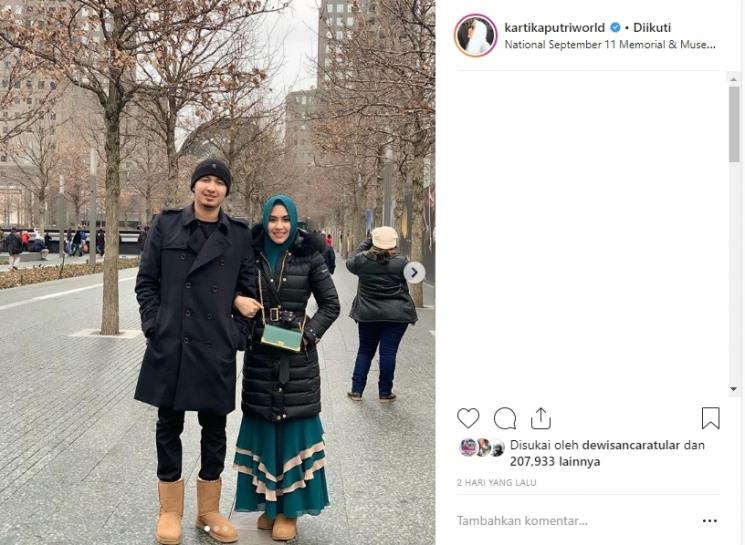 Liburan Kartika Putri dan Habib Usman Bin Yahya. (Instagram/@habibusmanbinyahya)