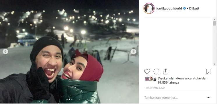 Liburan Kartika Putri dan Habib Usman Bin Yahya. (Instagram/@habibusmanbinyahya)