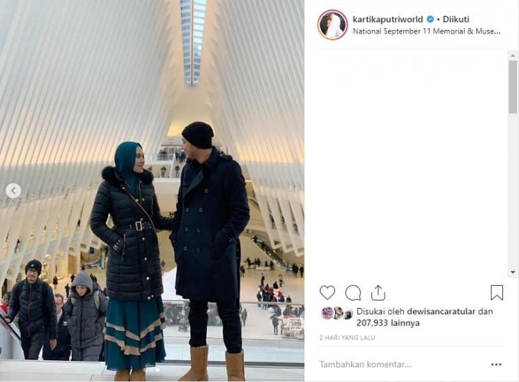 Liburan Kartika Putri dan Habib Usman Bin Yahya. (Instagram/@habibusmanbinyahya)