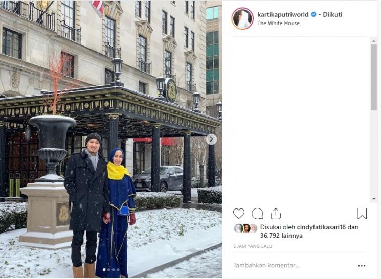 Liburan Kartika Putri dan Habib Usman Bin Yahya. (Instagram/@habibusmanbinyahya)