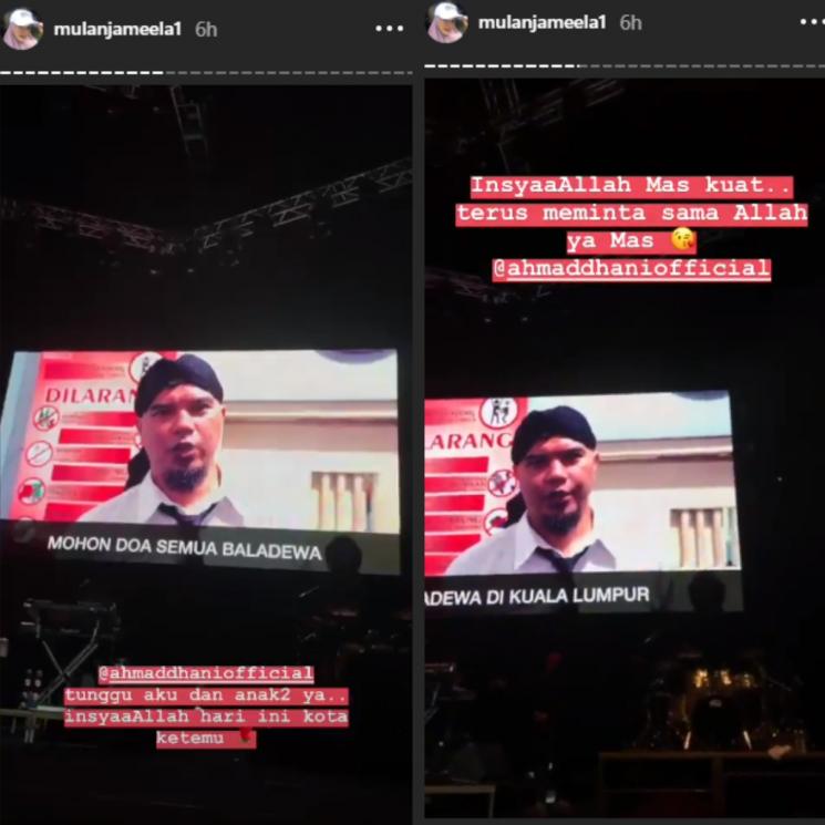 Postingan InstaStory Mulan Jameela. (Instagram/@mulanjameela1)