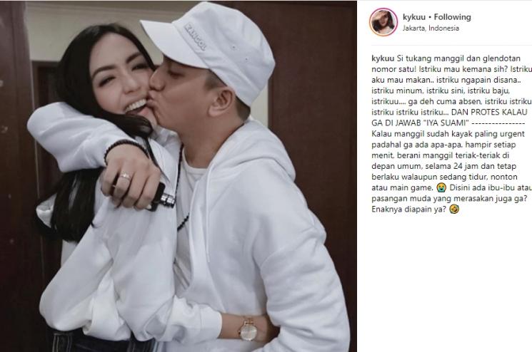 Ge Pamungkas dan Anastasia Herzigova. (Instagram/@kykuu)