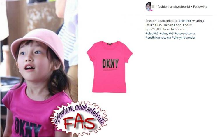 Harga fashion item Eleanor. (Instagram/@fashion_anak.selebriti)