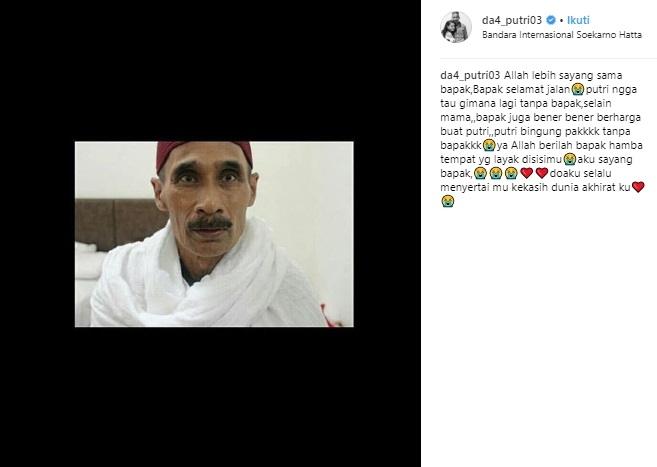 Postingan Putri D'Academy. (Instagram/@da4_putri03)