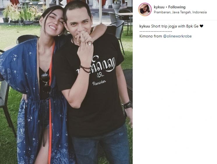 Ge Pamungkas dan Anastasia Herzigova. (Instagram/@kykuu)