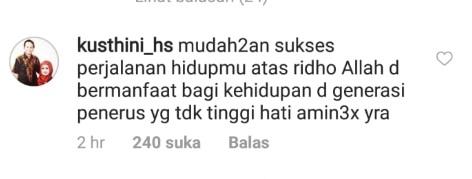 Komentar nenek Dul Jaelani. (Instagram/@duljaelani)