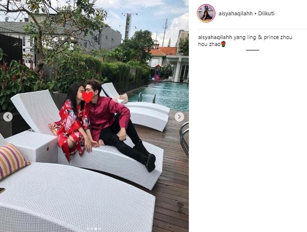 Aisyah Aqilah dan Athalla Naufal. (Instagram/@aisyahaqilahh)