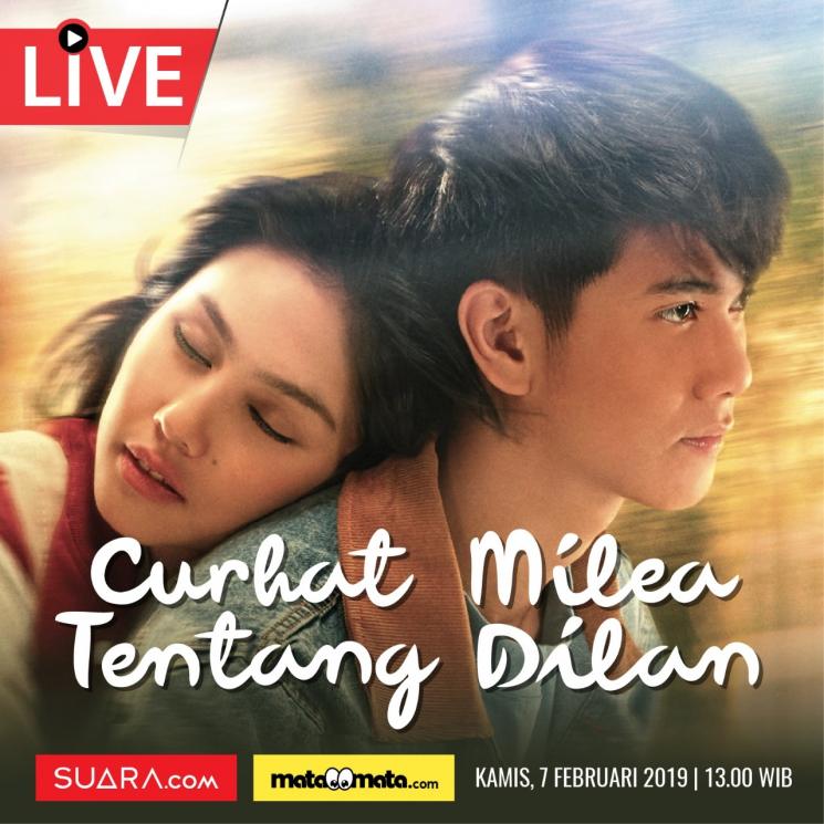 Curhat Milea Tentang Dilan Live di Matamata.com (Instagram/@Matamata.com)