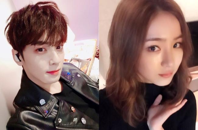 Cha Eun Woo ASTRO dan Shin Se Kyung (Kolase Instagram)