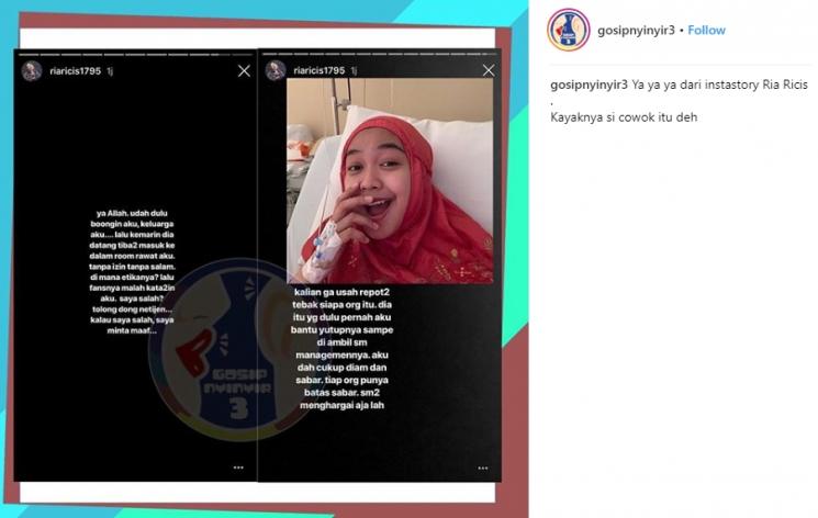 Keluhan Ria Ricis. (Instagram/@gosipnyinyir3)
