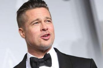 Ngakak! Ekspresi Pasrah Brad Pitt Dipanggil Sayang oleh Leonardo DiCaprio