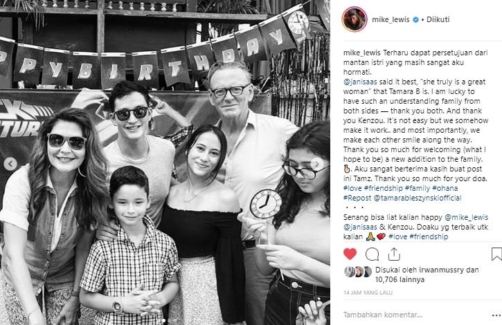 Potret Akrab Tamara Bleszynski dan Janisa Pradja. (Instagram/@mike_lewis)