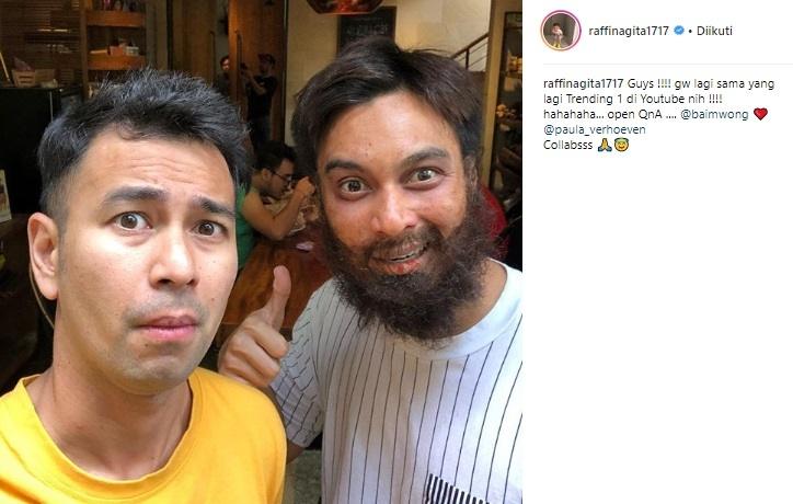 Persahabatan Raffi Ahmad dan Baim Wong. (Instagram/@raffinagita1717)
