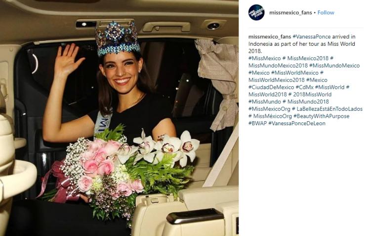 Vanessa Ponce de Leon, Miss World 2018. (Instagram/@missmexico_fans)