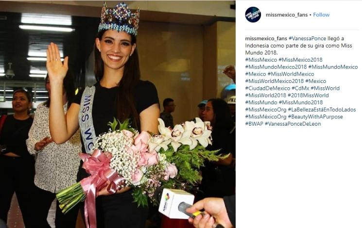 Vanessa Ponce de Leon, Miss World 2018. (Instagram/@missmexico_fans)