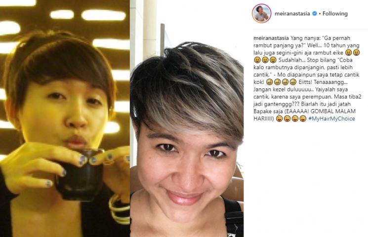 Cerita Meira Anastasia yang memotivasi. (Instagram/@meiranastasia)