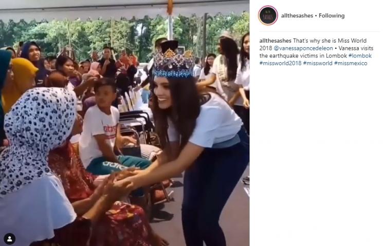 Vanessa Ponce de Leon, Miss World 2018. (Instagram/@allthesashes)