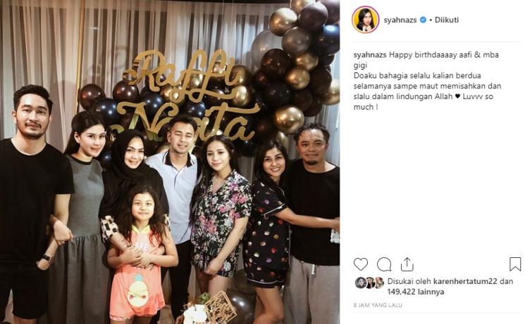 Rafathar dan Raffi Ahmad (Instagram/@syahnazs)