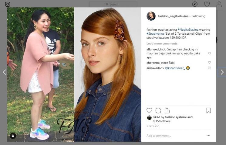 Fesyen Nagita Slavina. [Instagram/@fashion_nagitaslavina]