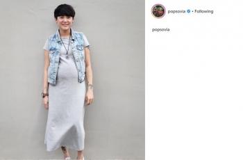 5 Potret Baby Bump Poppy Sovia, Tetap Terlihat Keren