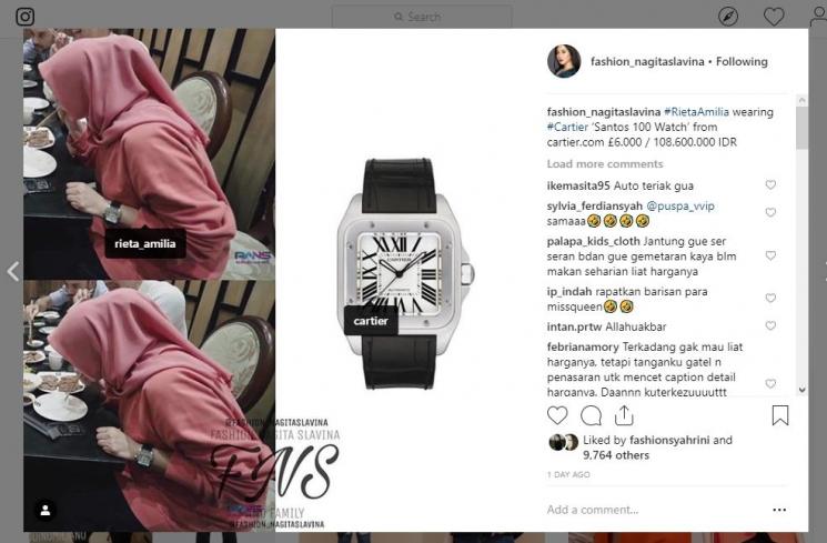 Rieta Amilia. [Instagram/@fashion_nagitaslavina]