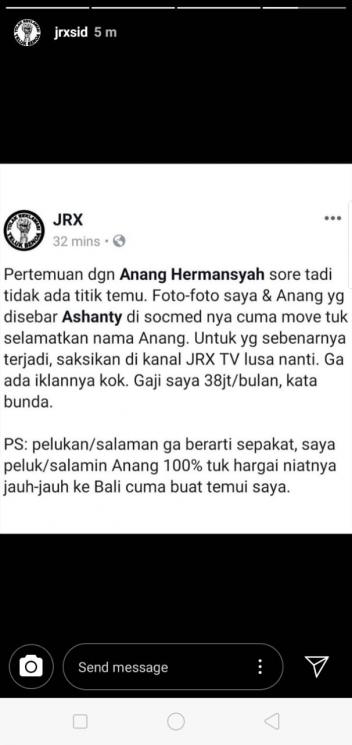 Jerinx SID dan Anang Hermansyah (Instagram/@jrxsid)
