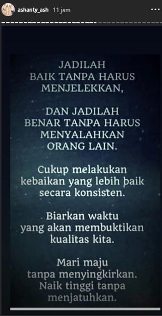 Postingan Ashanty. (Instagram/@ashanty_ash)