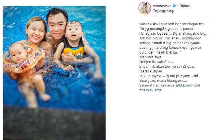 Keluarga Winda Viska. (Instagram/@windaviska)