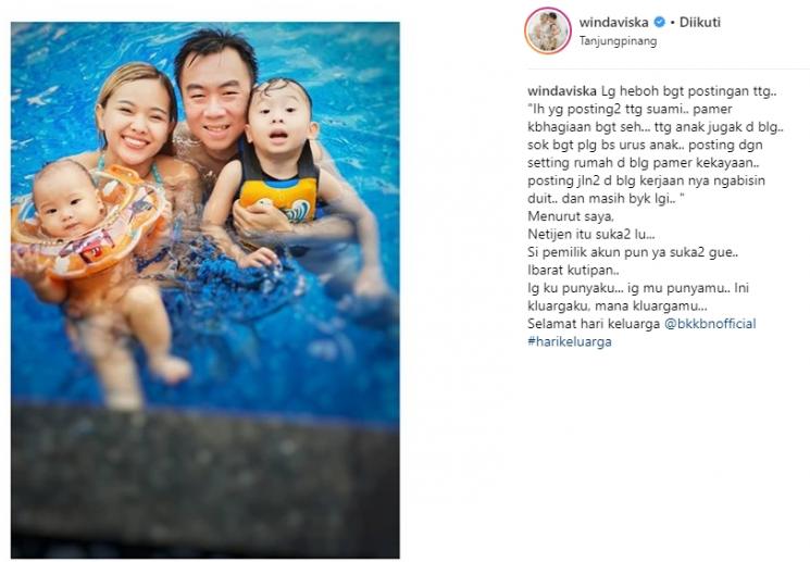 Keluarga Winda Viska. (Instagram/@windaviska)