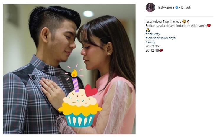 Lesty Kejora dan Rizki DA2. (Instagram/@lestykejora)