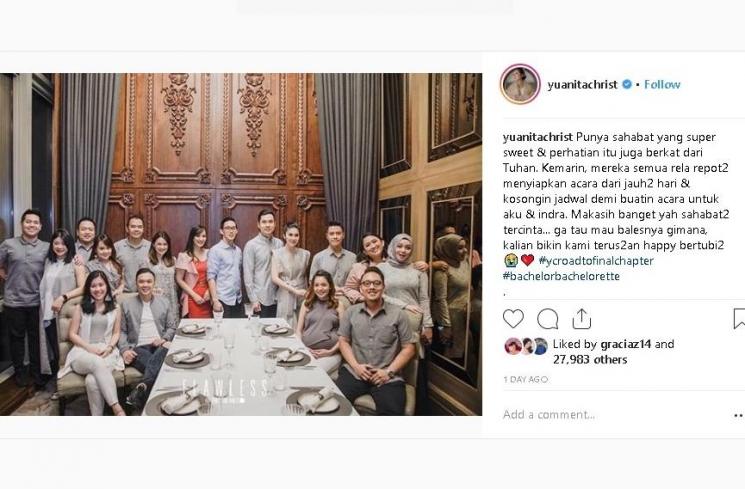 Bridal shower Yuanita Christiani - (Instagram/@yuanitachrist)