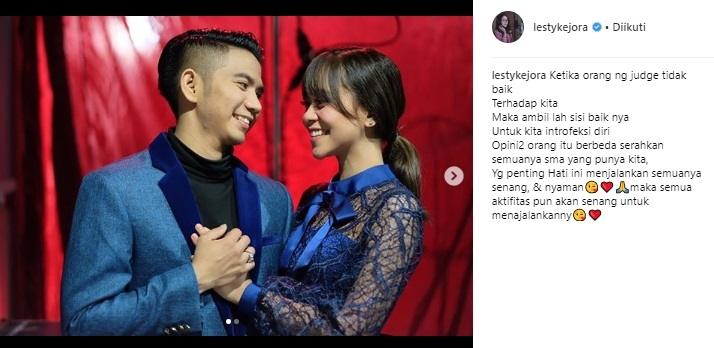 Lesty Kejora dan Rizki DA2. (Instagram/@lestykejora)