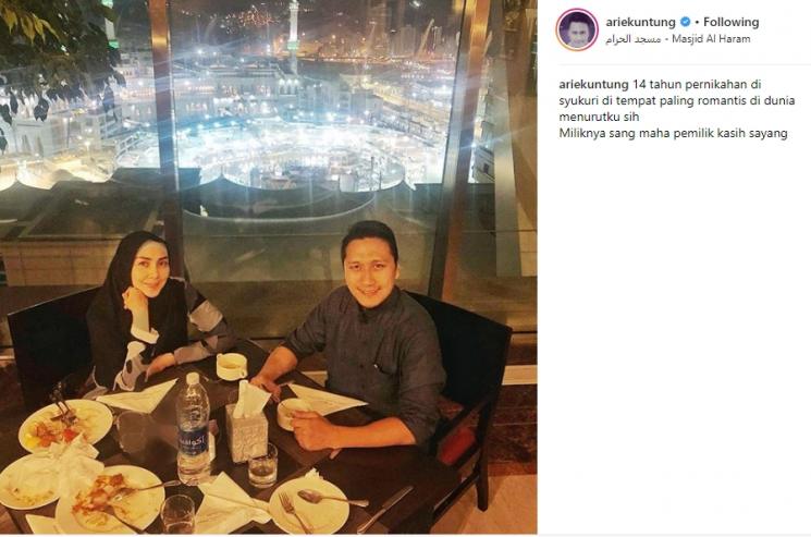 Arie Untung dan Fenita Arie. (Instagram/@ariekuntung)
