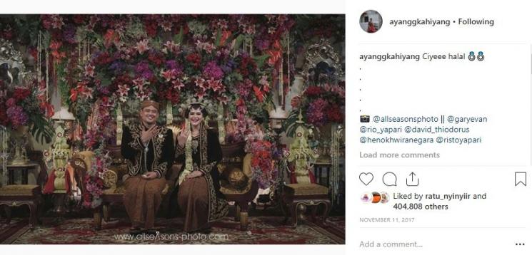 Kahiyang Ayu dan Bobby Nasution. (Instagram/@ayanggkahiyang)