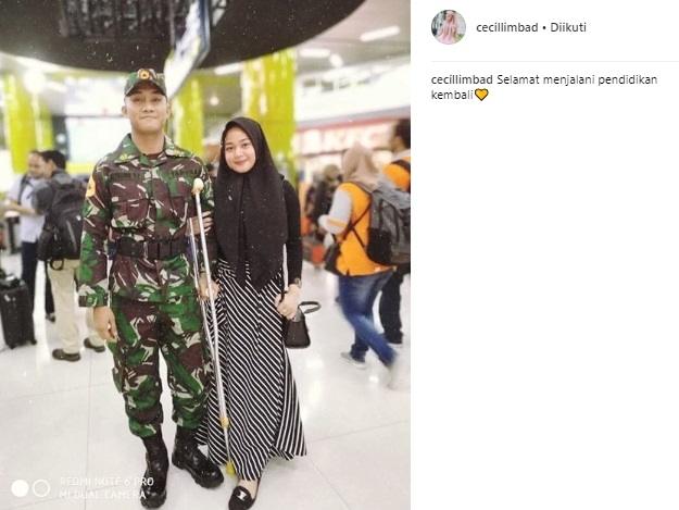 Putri Limbad, Cecillia Gina berhijab. (Instagram/@cecillimbad)