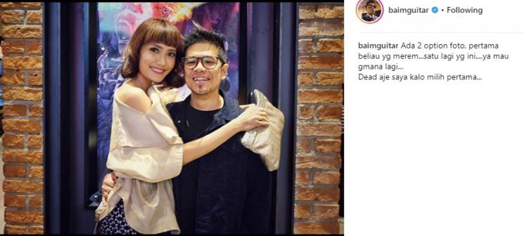 Artika Sari Devi dan Baim. (Instagram/@baimguitar)